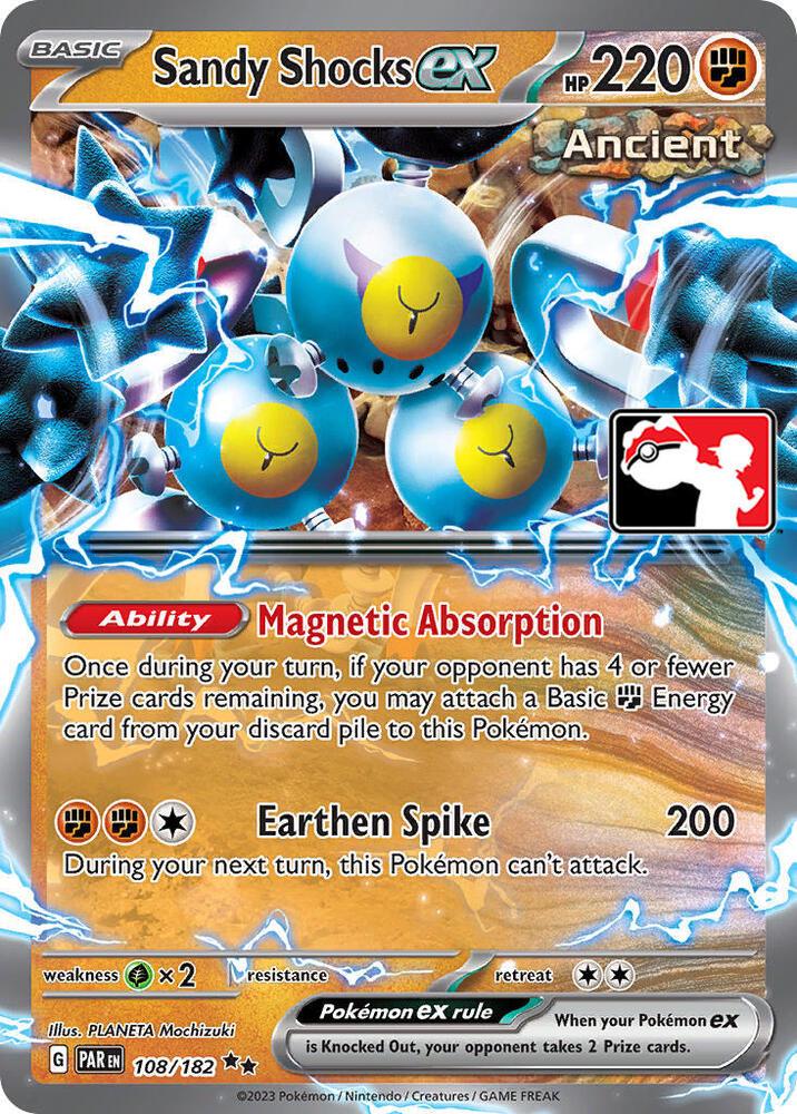 Paradox Rift Sandy Shocks Ex [Prize-Pack] Pokémon card